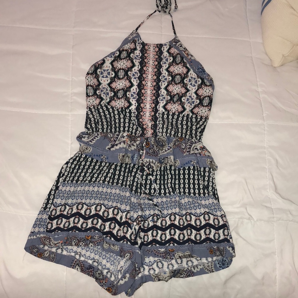 Patterned romper